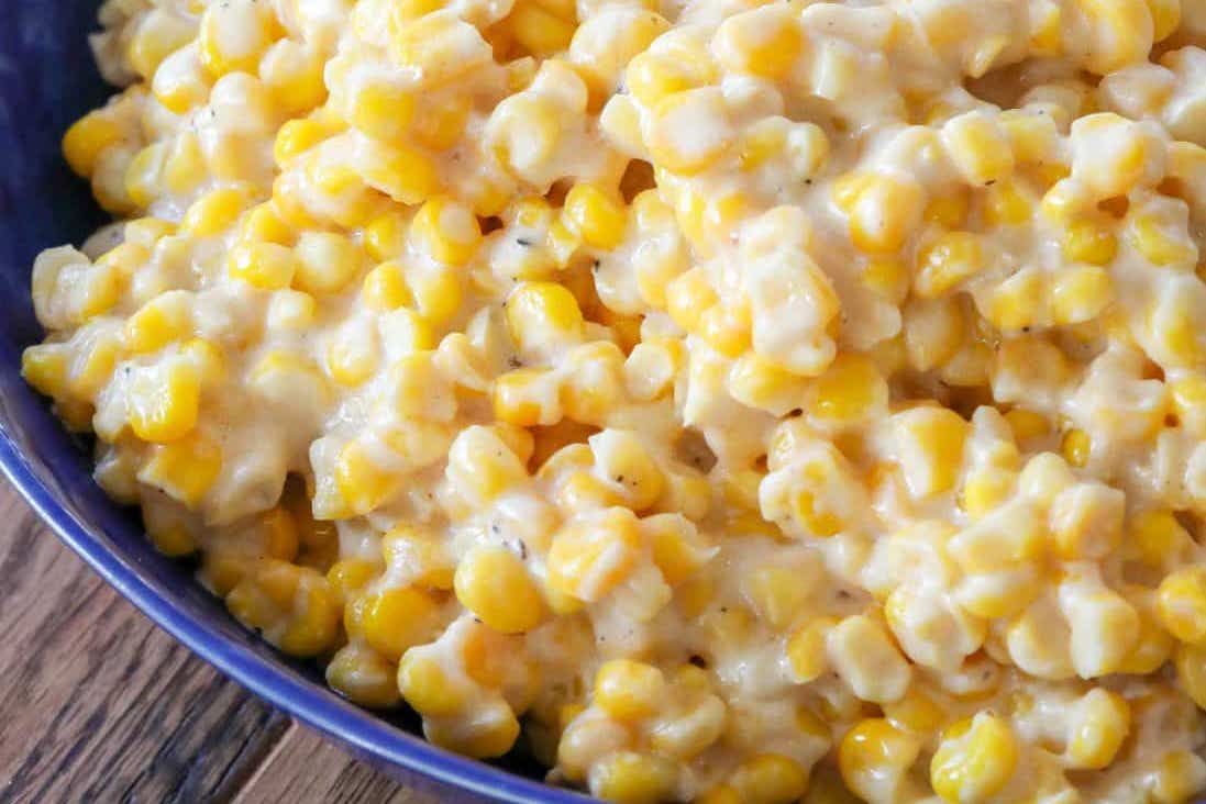 The Best Crockpot Creamed Corn with Cream Cheese